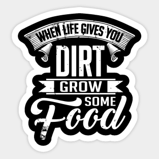 Grow some food (white) Sticker